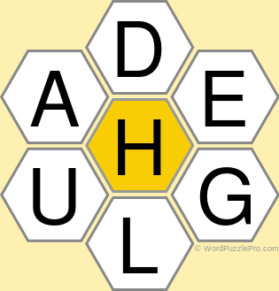 Spelling Bee "Hive" Board for April 4, 2022 Spelling Bee "Hive" Board for April 4, 2022