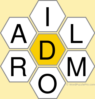 Spelling Bee "Hive" Board for April 8, 2022 Spelling Bee "Hive" Board for April 8, 2022