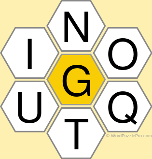 Spelling Bee "Hive" Board for April 13, 2022 Spelling Bee "Hive" Board for April 13, 2022
