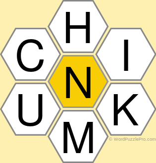 Spelling Bee "Hive" Board for May 1, 2022 Spelling Bee "Hive" Board for May 1, 2022