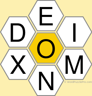 Spelling Bee "Hive" Board for May 10, 2022 Spelling Bee "Hive" Board for May 10, 2022