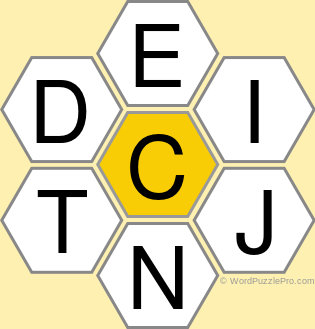 Spelling Bee "Hive" Board for May 12, 2022 Spelling Bee "Hive" Board for May 12, 2022