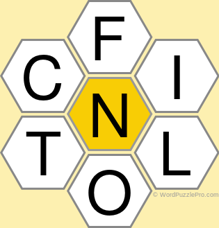 Spelling Bee "Hive" Board for May 18, 2022 Spelling Bee "Hive" Board for May 18, 2022