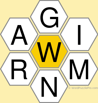Spelling Bee "Hive" Board for May 27, 2022 Spelling Bee "Hive" Board for May 27, 2022