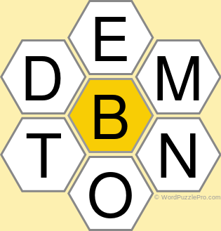 Spelling Bee "Hive" Board for May 30, 2022 Spelling Bee "Hive" Board for May 30, 2022