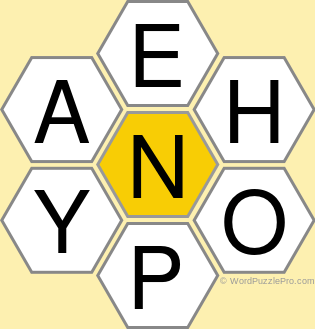 Spelling Bee "Hive" Board for June 1, 2022 Spelling Bee "Hive" Board for June 1, 2022