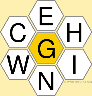 Spelling Bee "Hive" Board for June 4, 2022 Spelling Bee "Hive" Board for June 4, 2022