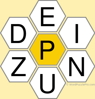 Spelling Bee "Hive" Board for June 13, 2022 Spelling Bee "Hive" Board for June 13, 2022