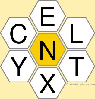 Spelling Bee "Hive" Board for June 20, 2022 Spelling Bee "Hive" Board for June 20, 2022