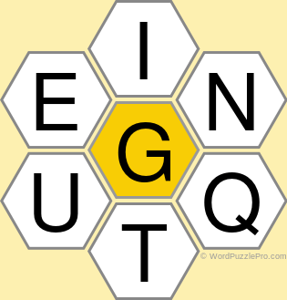 Spelling Bee "Hive" Board for July 1, 2022 Spelling Bee "Hive" Board for July 1, 2022