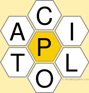 Spelling Bee "Hive" Board for July 2, 2022 Spelling Bee "Hive" Board for July 2, 2022