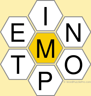 Spelling Bee "Hive" Board for August 6, 2022 Spelling Bee "Hive" Board for August 6, 2022