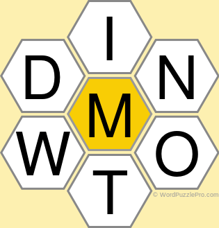 Spelling Bee "Hive" Board for August 23, 2022 Spelling Bee "Hive" Board for August 23, 2022