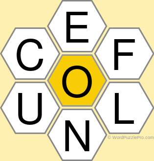 Spelling Bee "Hive" Board for August 25, 2022 Spelling Bee "Hive" Board for August 25, 2022