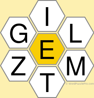 Spelling Bee "Hive" Board for August 27, 2022 Spelling Bee "Hive" Board for August 27, 2022