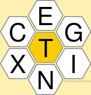 Spelling Bee "Hive" Board for September 12, 2022 Spelling Bee "Hive" Board for September 12, 2022