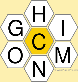 Spelling Bee "Hive" Board for October 4, 2022 Spelling Bee "Hive" Board for October 4, 2022