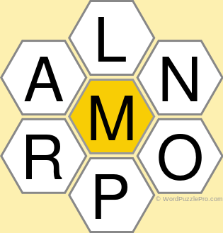 Spelling Bee "Hive" Board for October 6, 2022 Spelling Bee "Hive" Board for October 6, 2022