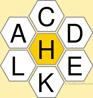 Spelling Bee "Hive" Board for October 12, 2022 Spelling Bee "Hive" Board for October 12, 2022