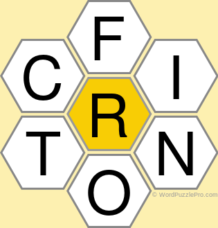 Spelling Bee "Hive" Board for October 13, 2022 Spelling Bee "Hive" Board for October 13, 2022