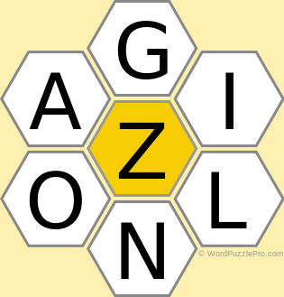 Spelling Bee "Hive" Board for October 16, 2022 Spelling Bee "Hive" Board for October 16, 2022