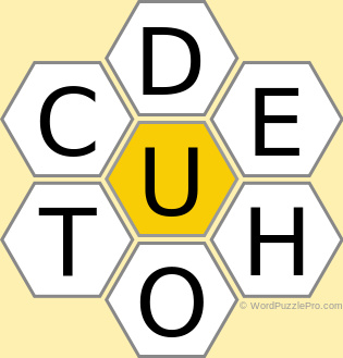 Spelling Bee "Hive" Board for October 17, 2022 Spelling Bee "Hive" Board for October 17, 2022