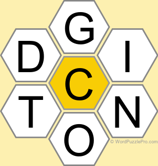 Spelling Bee "Hive" Board for October 26, 2022 Spelling Bee "Hive" Board for October 26, 2022