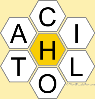 Spelling Bee "Hive" Board for November 4, 2022 Spelling Bee "Hive" Board for November 4, 2022