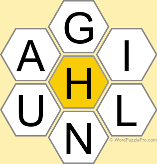 Spelling Bee "Hive" Board for November 10, 2022 Spelling Bee "Hive" Board for November 10, 2022