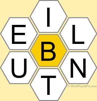 Spelling Bee "Hive" Board for November 20, 2022 Spelling Bee "Hive" Board for November 20, 2022