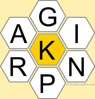 Spelling Bee "Hive" Board for November 25, 2022 Spelling Bee "Hive" Board for November 25, 2022