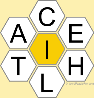 Spelling Bee "Hive" Board for November 26, 2022 Spelling Bee "Hive" Board for November 26, 2022