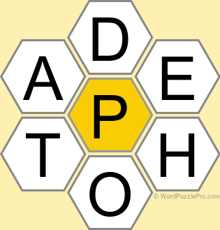 Spelling Bee "Hive" Board for December 3, 2022 Spelling Bee "Hive" Board for December 3, 2022