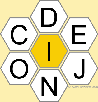 Spelling Bee "Hive" Board for December 4, 2022 Spelling Bee "Hive" Board for December 4, 2022