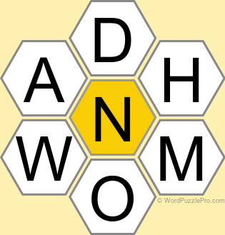 Spelling Bee "Hive" Board for December 11, 2022 Spelling Bee "Hive" Board for December 11, 2022