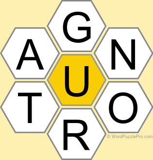 Spelling Bee "Hive" Board for December 18, 2022 Spelling Bee "Hive" Board for December 18, 2022