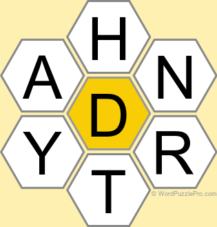 Spelling Bee "Hive" Board for December 21, 2022 Spelling Bee "Hive" Board for December 21, 2022