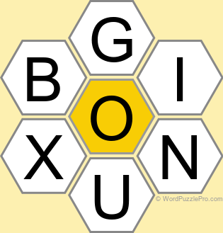 Spelling Bee "Hive" Board for December 24, 2022 Spelling Bee "Hive" Board for December 24, 2022