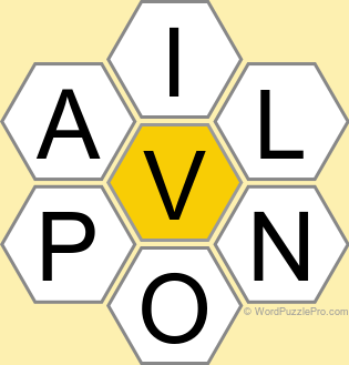 Spelling Bee "Hive" Board for December 26, 2022 Spelling Bee "Hive" Board for December 26, 2022