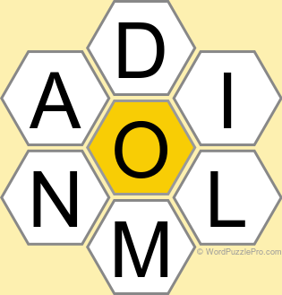 Spelling Bee "Hive" Board for December 31, 2022 Spelling Bee "Hive" Board for December 31, 2022
