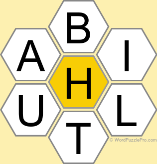 Spelling Bee "Hive" Board for January 23, 2023 Spelling Bee "Hive" Board for January 23, 2023