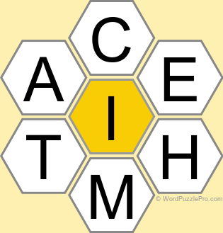Spelling Bee "Hive" Board for February 4, 2023 Spelling Bee "Hive" Board for February 4, 2023