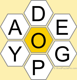Spelling Bee "Hive" Board for February 15, 2023 Spelling Bee "Hive" Board for February 15, 2023