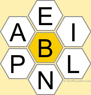 Spelling Bee "Hive" Board for February 17, 2023 Spelling Bee "Hive" Board for February 17, 2023