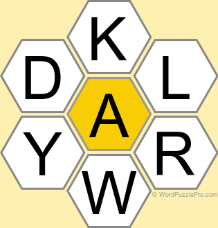 Spelling Bee "Hive" Board for February 27, 2023 Spelling Bee "Hive" Board for February 27, 2023