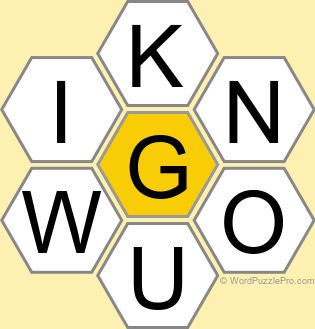 Spelling Bee "Hive" Board for March 1, 2023 Spelling Bee "Hive" Board for March 1, 2023