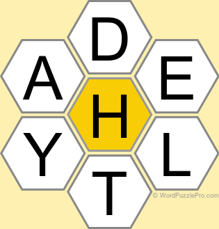 Spelling Bee "Hive" Board for March 11, 2023 Spelling Bee "Hive" Board for March 11, 2023