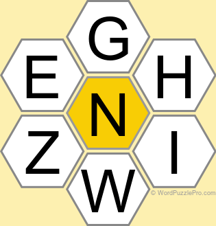 Spelling Bee "Hive" Board for March 20, 2023 Spelling Bee "Hive" Board for March 20, 2023