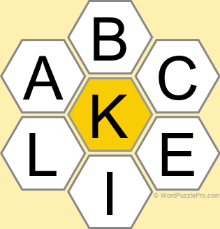Spelling Bee "Hive" Board for March 30, 2023 Spelling Bee "Hive" Board for March 30, 2023