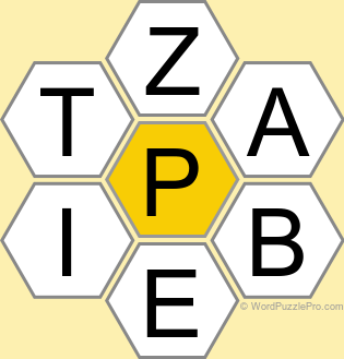Spelling Bee "Hive" Board for July 28, 2023 Spelling Bee "Hive" Board for July 28, 2023